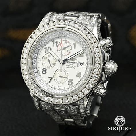 replica iced out breitling super avenger|is breitling a scam.